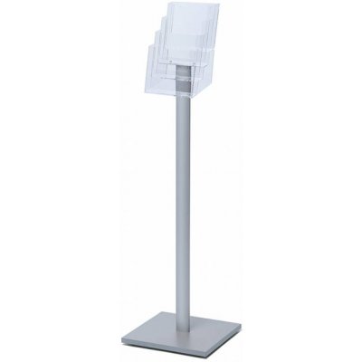 Jansen Display Stojan na letáky A5 4 kapsy stříbrná – Zboží Živě