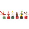 Dřevěná hračka Small Foot Displej vánoční tančící figurka 1 ks