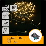 B.V. AigostarLED Venkovní vánoční řetěz 200xLED 8 funkcí 3xAA 10,3m IP44 teplá bílá AI1341 – Hledejceny.cz