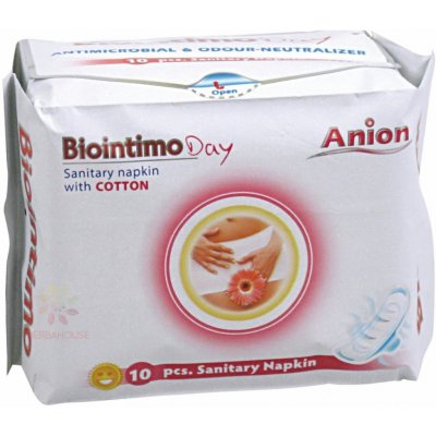 BioIntimo dámské hygienické vložky denní 10 ks