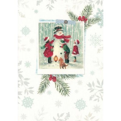 Pohlednice Vánoční sněhulák – Zboží Mobilmania