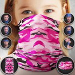 Euroko Dětský multifunkční šátek růžový maskáč – Zboží Mobilmania