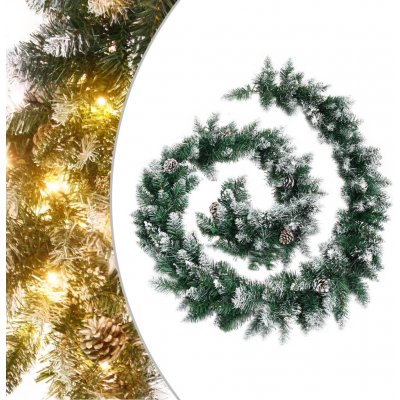 vidaXL Vánoční girlanda s LED diodami zelená 5,2 m PVC – Hledejceny.cz