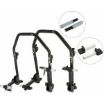 SEFIS D20U sklopný pojízdný moto stojan přední a zadní set - single / packy