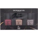 Dermacol Obsesión Volume & Lenght dámská odstín Black sada řasenka 12 ml + lak na nehty 5 Days Stay 11 ml 21 Monroe Red + tužka na oči 16H Matic 0,3 g 04 dárková sada – Zboží Dáma