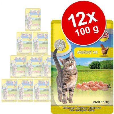 Mac's Cat masová kuřecí s bylinkami 12 x 100 g – Zbozi.Blesk.cz