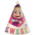 Procos Čepičky papírové Máša a Medvěd 6 ks – Zboží Dáma