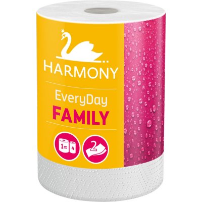 Harmony Family Everyday papírové útěrky 2vrstvé 44 m 1 role – Zboží Dáma