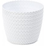 Lepaso Plastový květináč Magnolia Jersey 360 mm bílý – Sleviste.cz