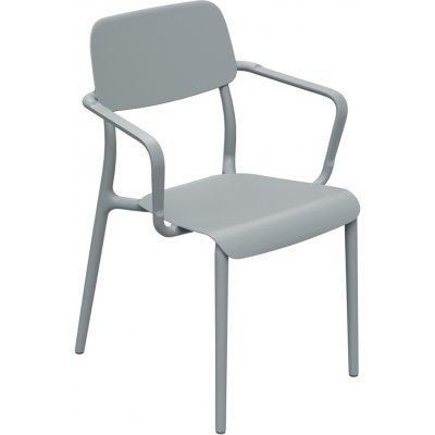 FERNE 410478 zahradní židle s područkami Rimo Agate Gray Plastová – Hledejceny.cz