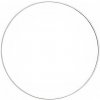 Scrapbooking set Bílý kovový kruh pro dotvoření 1 ks / různé velikosti