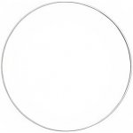 Bílý kovový kruh pro dotvoření 1 ks / různé velikosti – Zboží Mobilmania