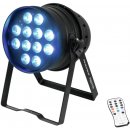 Eurolite LED PAR-64 HCL 12x10W, DMX, IR, černý