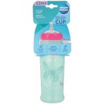 Canpol babies Láhev sportovní s nevylévací slámkou MOTÝLEK tyrkysová 350 ml – Zboží Dáma