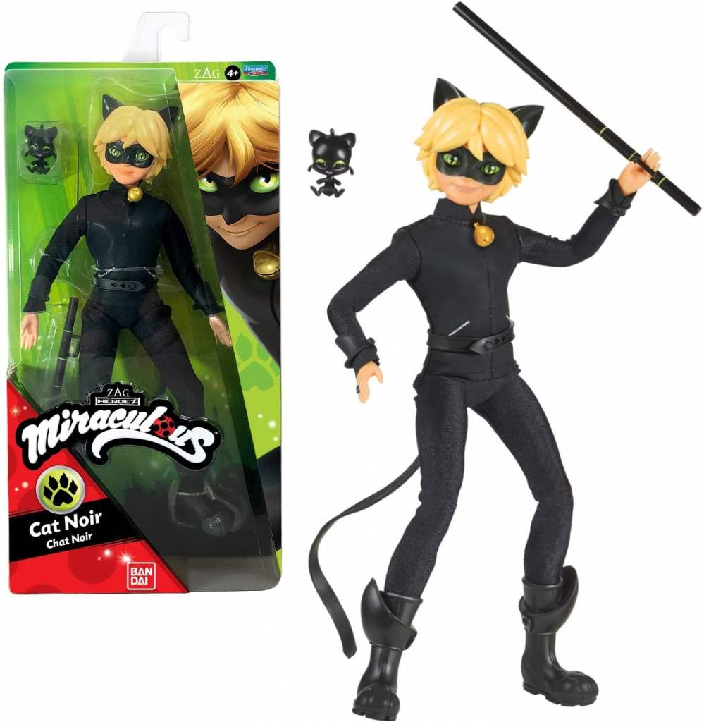 Bandai Miraculous Černý kocour panák 26 cm