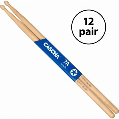 Cascha Drumsticks Pack 7A Maple - 12 Pair – Zboží Dáma