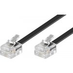 Goobay 11.92.9956 telefonní s konektory RJ11, 6/4, 6m, černý – Zboží Mobilmania