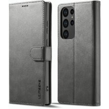 Pouzdro IMEEKE Peňaženkové Samsung Galaxy S23 Ultra 5G šedé