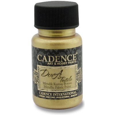 Cadence Textilní barva Dora Textile sytá zlatá 50 ml – Sleviste.cz