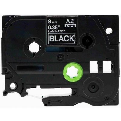 Kompatibilní páska Brother TZ-325 / TZe-325, 9mm x 8m, bílý tisk / černý podklad – Zboží Živě