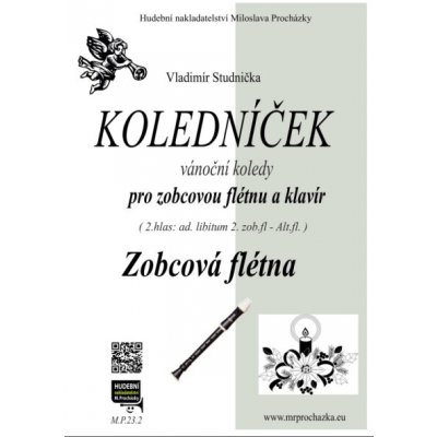 Koledníček vánoční koledy pro 2 zobcové flétny a klavír – Zboží Dáma