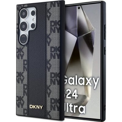DKNY PU Leather Checkered Pattern Magsafe pro Samsung Galaxy S24 Ultra Black DKHMS24LPCPVSLK – Sleviste.cz