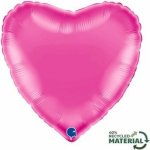 GRABO fóliový balónek Srdce fuchsiové 18 46cm nafukovací – Zbozi.Blesk.cz