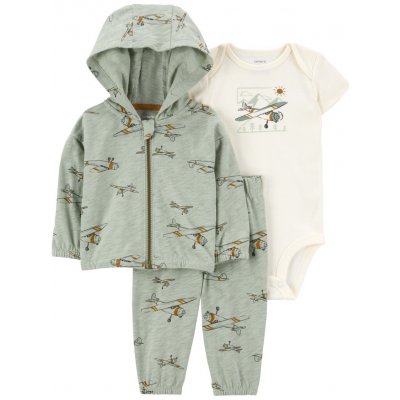 Carter's Set 3dílný mikina tepláky body kr. rukáv Green Airplane kluk MFL – Zboží Dáma Carter's Set 3dílný mikina tepláky body kr. rukáv Green Airplane kluk MFL – Zboží Dáma