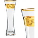 Crystalex Váza 19,5 cm LOVE dekor zlatá – Hledejceny.cz