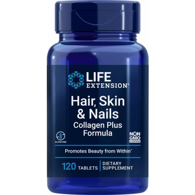 Life Extension Hair, Skin & Nails Collagen Plus Formula 120 tablet – Hledejceny.cz