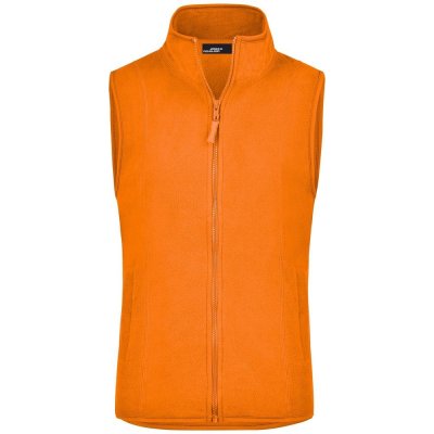 James & Nicholson dámská fleecová vesta JN048 Oranžová – Zboží Mobilmania