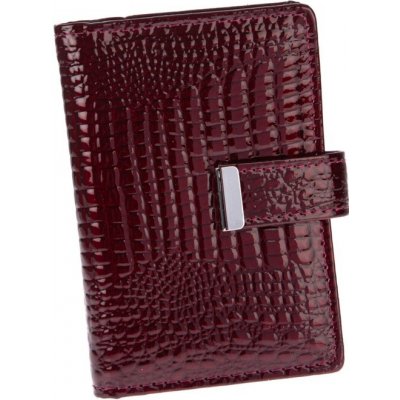 Jennifer Jones Pouzdro na doklady karty a vizitky 5244-11 vínová – Zboží Živě