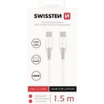 Swissten 71506520 TPE USB-C/USB-C 5A 100W 1,5 m, bílý – Hledejceny.cz
