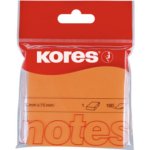 Bloček Kores 75x75 mm oranžové 100listů – Hledejceny.cz
