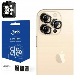 3MK Lens Pro ochrana kamery pro Apple iPhone 13 Pro / iPhone 13 Pro Max, Gold 471009