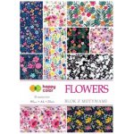 Happy Color Blok se vzorovanými papíry Flowers 80g/m2 A4 15 listů 25 vzorů HA 3808 2030 F – Zbozi.Blesk.cz