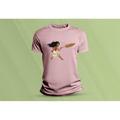 Sandratex dětské bavlněné tričko Moana., růžová – Zboží Mobilmania