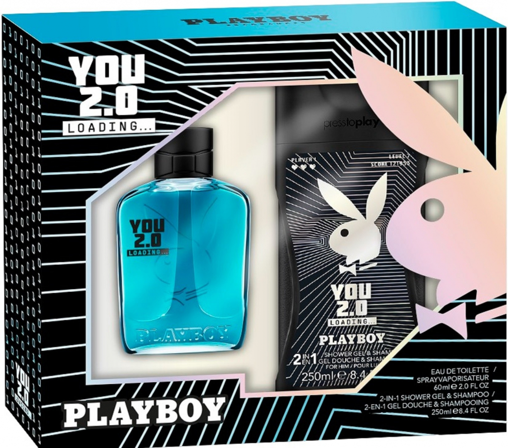 Playboy You 2.0 Loading Men EDT 60 ml + sprchový gel 250 ml dárková sada