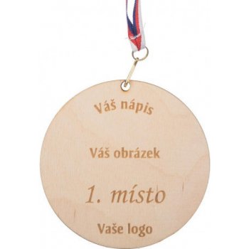 ČistéDřevo Dřevěná medaile
