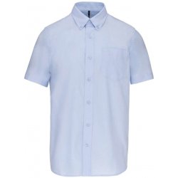 Kariban pánská košile s krátkým rukávem Oxford modrá