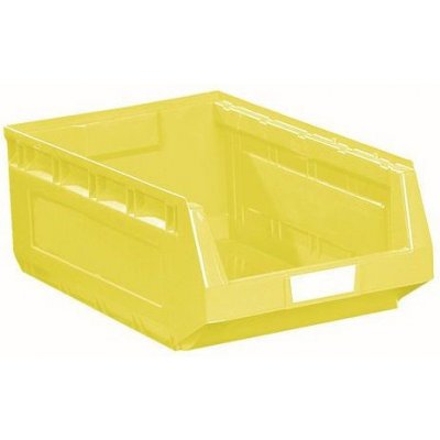 Manutan Plastový box 25 x 36,3 x 58 cm, žlutý