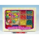 Dřevěné růžové navlékací korálky v krabičce – Zbozi.Blesk.cz