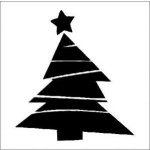 Artemisss Vánoční strom plastová šablona V11 D 29x29cm – Zboží Dáma