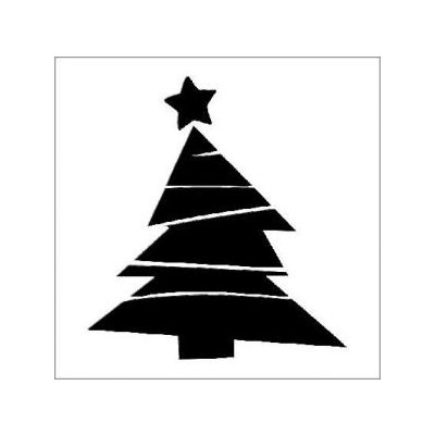 Artemisss Vánoční strom plastová šablona V11 D 29x29cm – Zboží Dáma