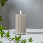Star trading LED dekorační svíčka STRIPE V. 15cm béžová – Hledejceny.cz