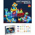Creative Corner 3D stavební magnetické cihly LED svítící 134 ks – Zboží Živě