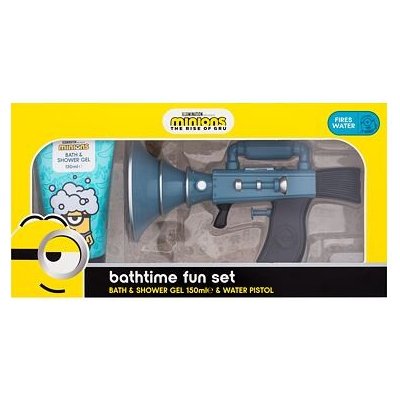 Minions Bathtime Fun Set : sprchový gel 150 ml + vodní pistole pro děti – Hledejceny.cz