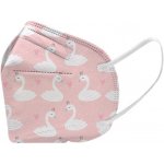 Nanolion Mask ultratenký nanorespirátor supreme protection FFP2 Labutě 5 ks – Hledejceny.cz