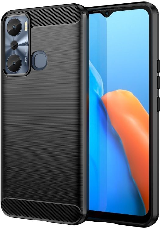 Pouzdro Carbon Infinix Hot 20i černé