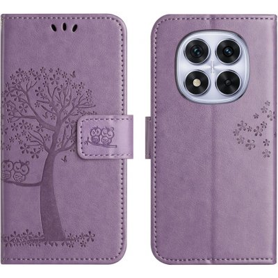 Tree knížkové pouzdro na Xiaomi Redmi Note 15 Pro+ 5G/Xiaomi Poco M8 Pro 5G - světlefialové – Zboží Živě